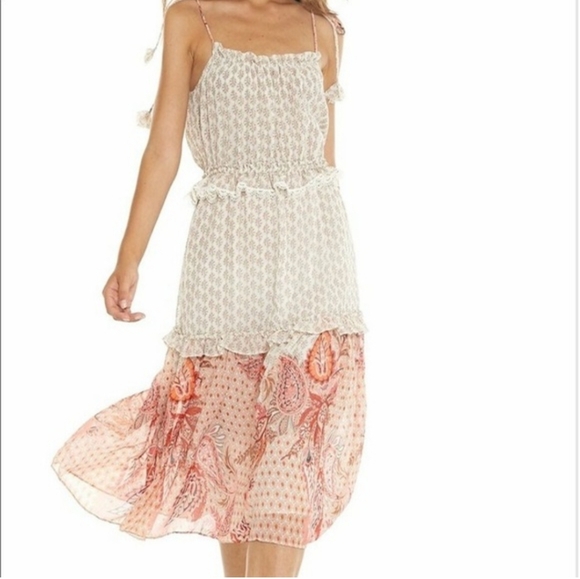 Misa Los Angeles Dresses & Skirts - Misa Los Angeles Dionica Ruffled Midi Dress